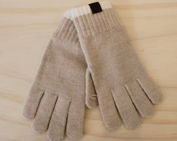 Cream Trimmed Gloves