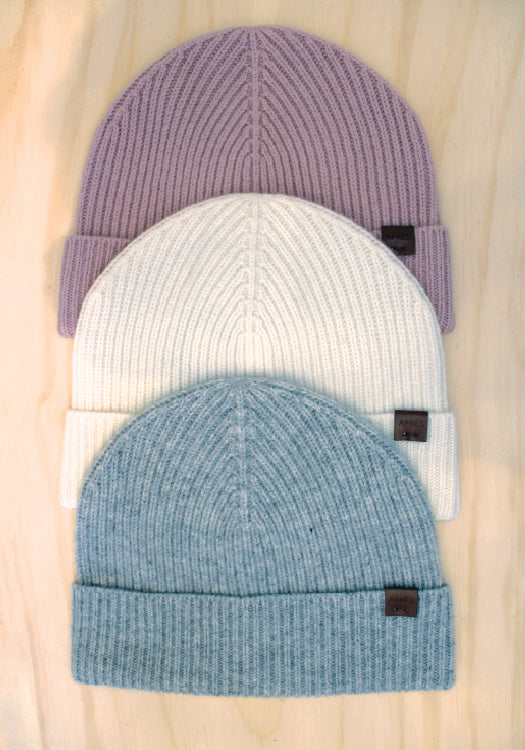 Merino Wool Rib Beanie